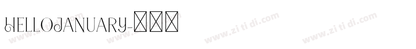HelloJanuary字体转换