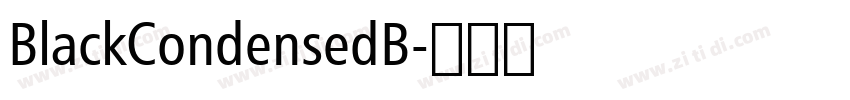 BlackCondensedB字体转换