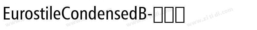 EurostileCondensedB字体转换