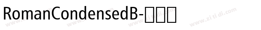 RomanCondensedB字体转换