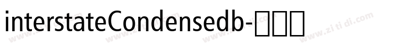 interstateCondensedb字体转换