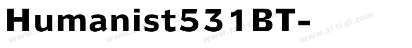 Humanist531BT字体转换