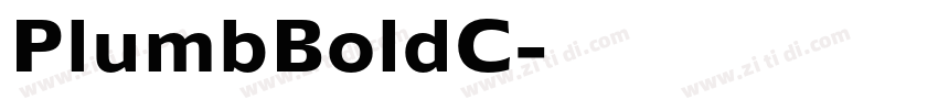 PlumbBoldC字体转换