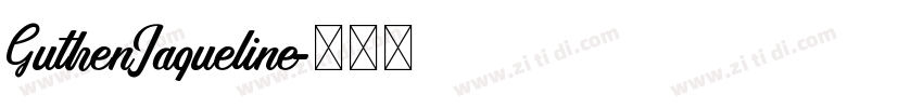 GuthenJaqueline字体转换