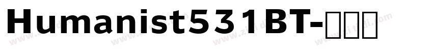 Humanist531BT字体转换