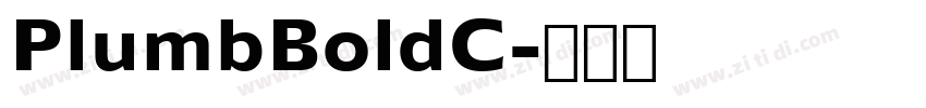 PlumbBoldC字体转换