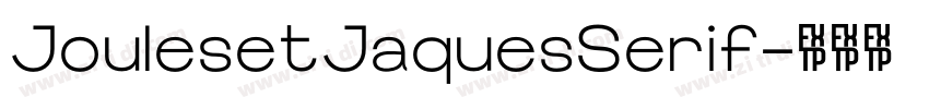 JoulesetJaquesSerif字体转换