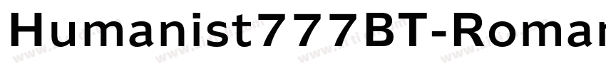 Humanist777BT-RomanC字体转换