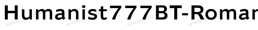 Humanist777BT-RomanC字体转换