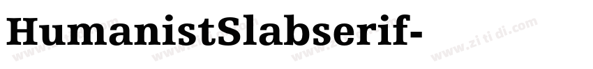 HumanistSlabserif字体转换