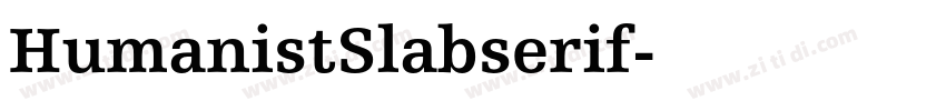HumanistSlabserif字体转换