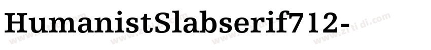 HumanistSlabserif712字体转换