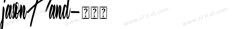 jasonHand字体转换