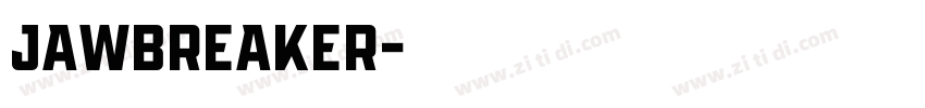 jawbreaker字体转换