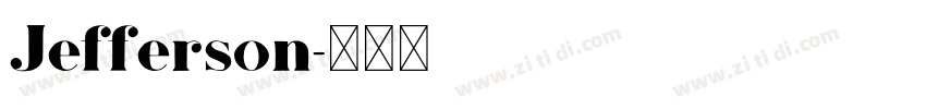 Jefferson字体转换