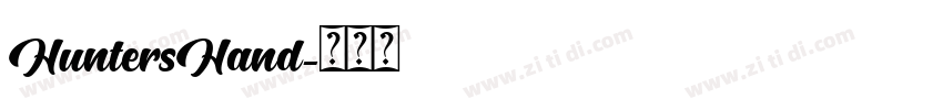 HuntersHand字体转换
