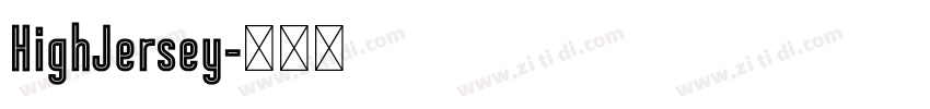 HighJersey字体转换