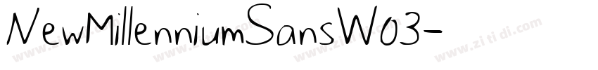 NewMillenniumSansW03字体转换