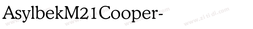 AsylbekM21Cooper字体转换