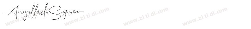 AmeyallindaSignatur字体转换
