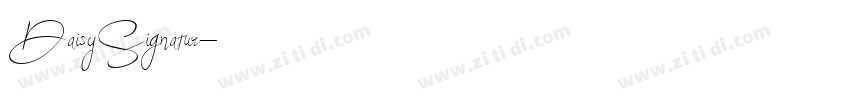 DaisySignatur字体转换