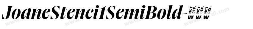 JoaneStenci1SemiBold字体转换