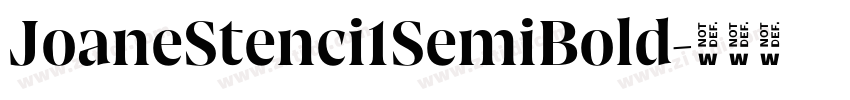 JoaneStenci1SemiBold字体转换