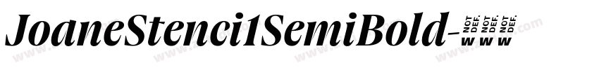 JoaneStenci1SemiBold字体转换