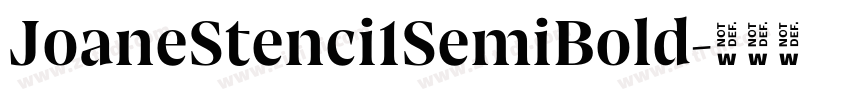 JoaneStenci1SemiBold字体转换