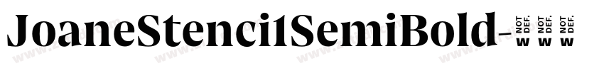 JoaneStenci1SemiBold字体转换