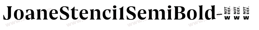 JoaneStenci1SemiBold字体转换