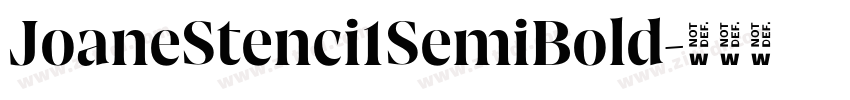 JoaneStenci1SemiBold字体转换