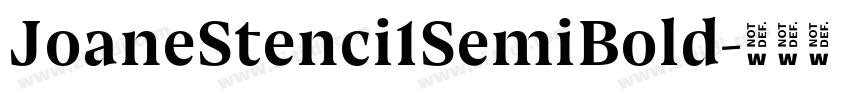 JoaneStenci1SemiBold字体转换