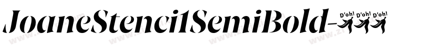 JoaneStenci1SemiBold字体转换