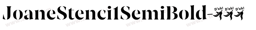 JoaneStenci1SemiBold字体转换