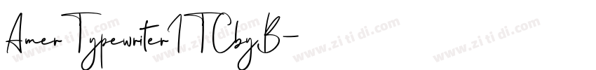 AmerTypewriterITCbyB字体转换