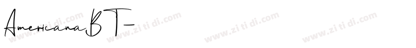 AmericanaBT字体转换