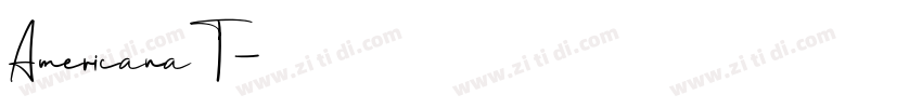 AmericanaT字体转换
