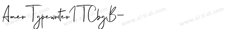 AmerTypewriterITCbyB字体转换