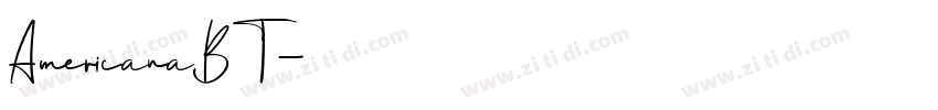 AmericanaBT字体转换