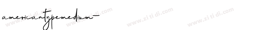 americantypemedium字体转换