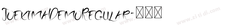 JoeximaDemoRegular字体转换
