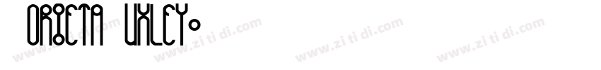 LorietaHuxley字体转换
