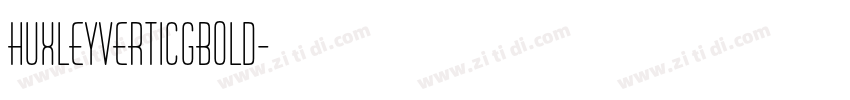 HuxleyVertICGBold字体转换