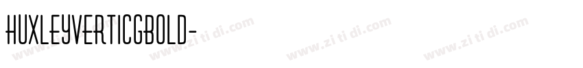 HuxleyVertICGBold字体转换