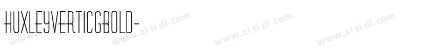 HuxleyVertICGBold字体转换