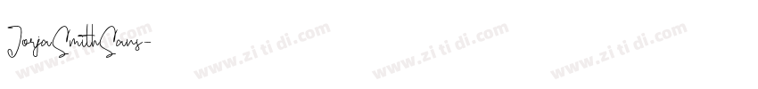 JorjaSmithSans字体转换