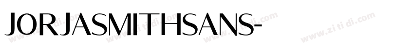 JorjaSmithSans字体转换