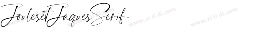 JoulesetJaquesSerif字体转换