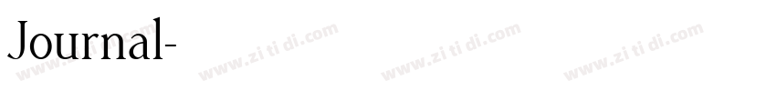 Journal字体转换